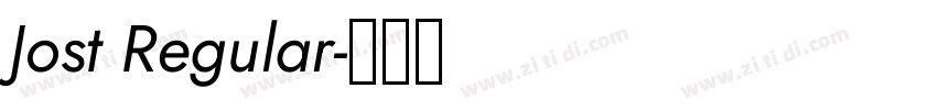 Jost Regular字体转换